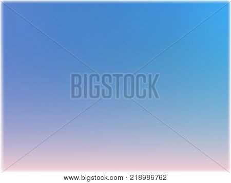 Vector abstract background. Soft blue gradient from light to dark