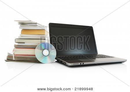 Bøger og laptop