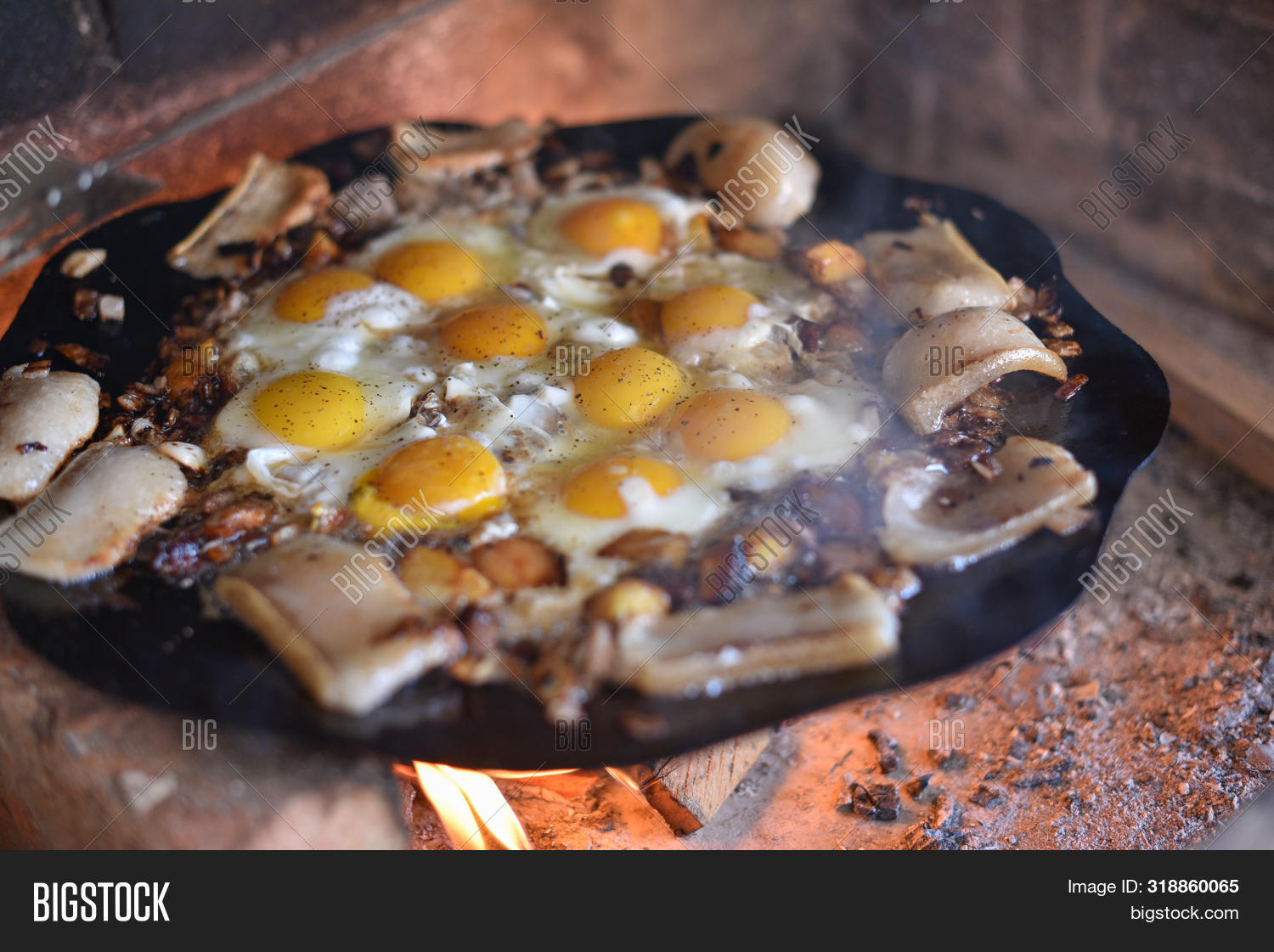 Eggs Fried On Fire Image & Photo (Free Trial) Bigstock
