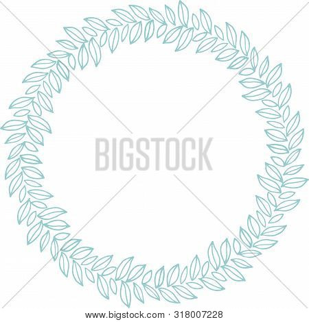 Wreath Of Leaves For Frame And Decor