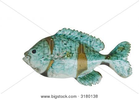 Pesce in ceramica con tracciato di ritaglio