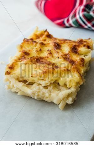 Turkish Style Macaroni Casserole Mac And Cheese / Firin Makarna.