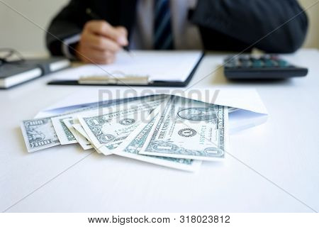 The Officer Or Business Man Had Bribe