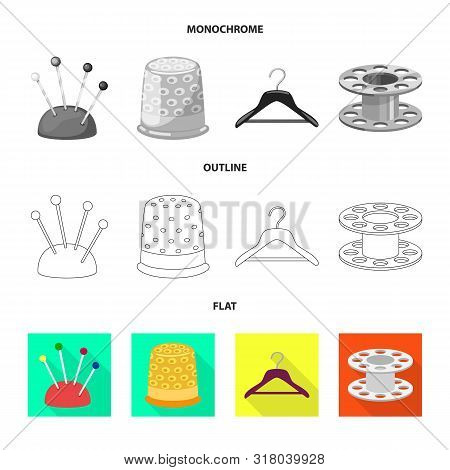 Isolated Object Of Craft And Handcraft Symbol. Set Of Craft And Industry Stock Vector Illustration.