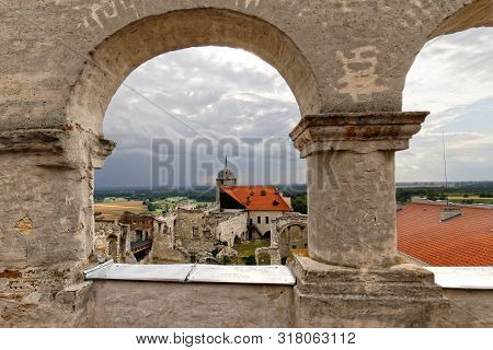 Janowiec - Poland July 11 2019: Ruins Of 16th Century Kazimierz Dolny Castle Defensive Fortification