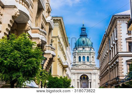 Architecture Of Zrinyi Utca In Budapest, Hungary