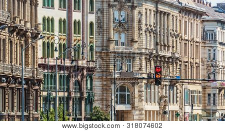 Historic Architecture Of Downtown Budapest, Hungary .