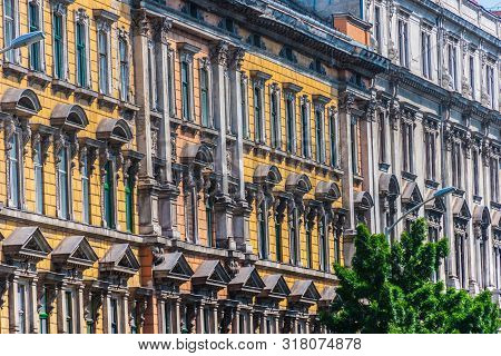 Historic Architecture Of Downtown Budapest In Hungary
