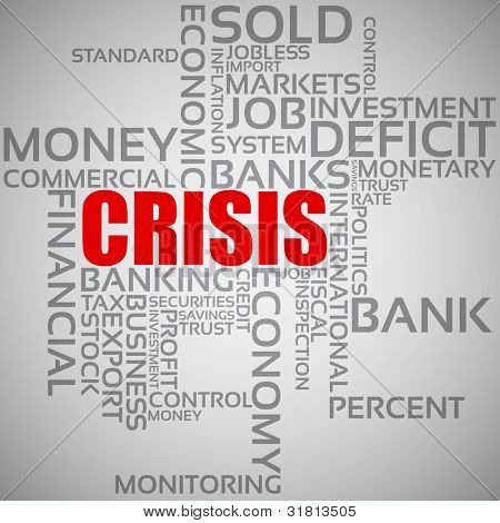 Financial Crisis Concept