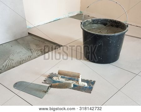 Tools Trowel Notched Image Photo Free Trial Bigstock