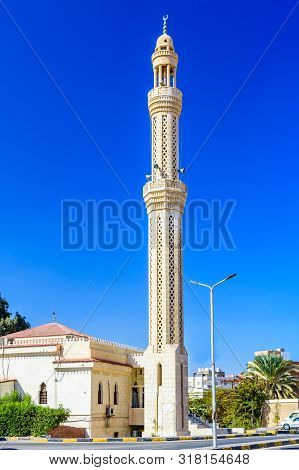 Mosque In Dahar District (old Town Of Hurghada City), Egypt