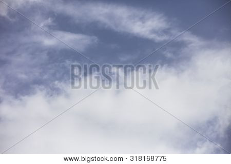 Background Texture Purpose Shot Of Clouds In The Sky Of Rain Or Nimbus Clouds.