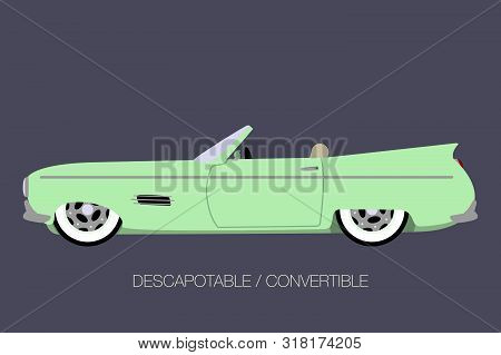 Convertible Car, Side View Of Car, Automobile, Motor Vehicle