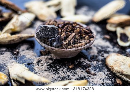 Popular Indian And Asian Mukhwas Or Mouth Freshener I.e. Aam Ki Ghuthli Ka Mukhwas Consisting Of Ghe