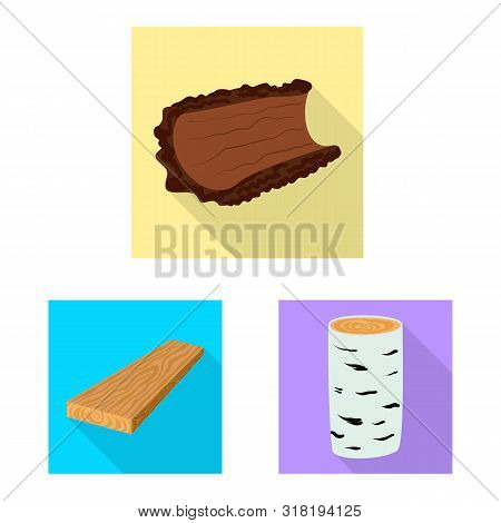 Vector Illustration Of Material And Nature Logo. Set Of Material And Raw Vector Icon For Stock.