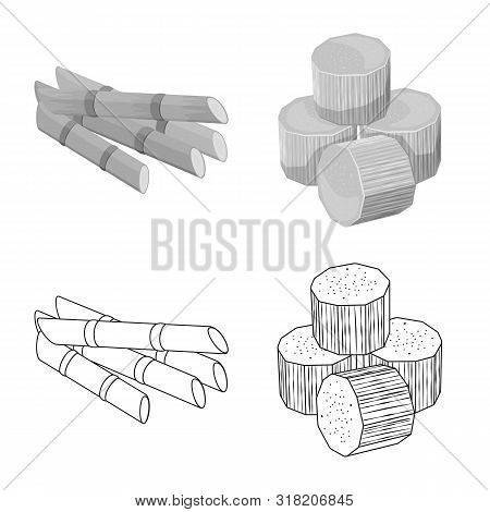 Vector Design Of Farm And Agriculture Logo. Set Of Farm And Technology Vector Icon For Stock.