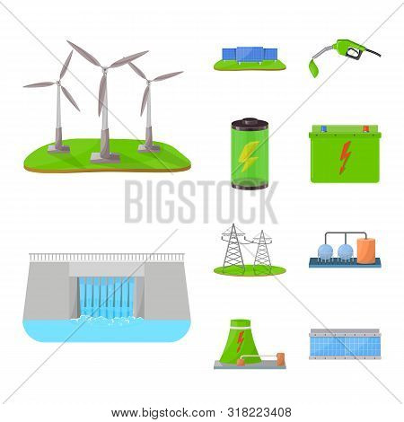 Vector Design Of Ecology And Nature Sign. Set Of Ecology And Planet Stock Vector Illustration.