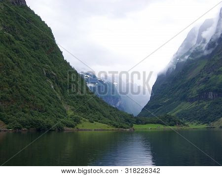 Beautiful Landscape Of The Norwegian Fjord In Summer.