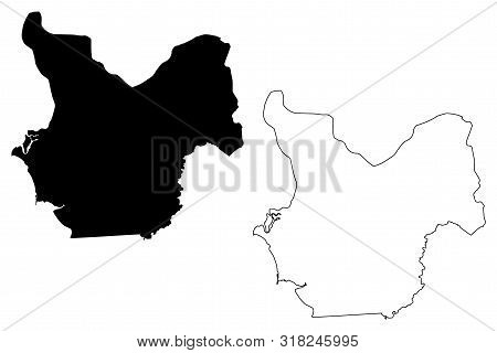 Choluteca Department (republic Of Honduras, Departments Of Honduras) Map Vector Illustration, Scribb