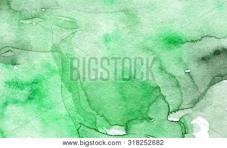 Hand Drawn Abstract Watercolor Background. Colorful Horizontal Backdrop.