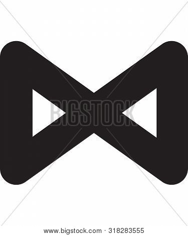 Ancient Scandinavic Rune Daegaz. Viking Futhark Alphabet. Flat Black Line Icon. Graphic Element. Vec