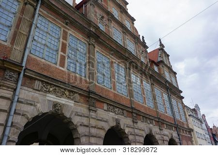 Gdansk, Poland - August 12, 2019: Architecture of the Old Town in Gdansk,Â Pomerania Province,Â Poland, Gdansk is the Historical Capital of Polish Pomerania with Medieval Old Town Architecture