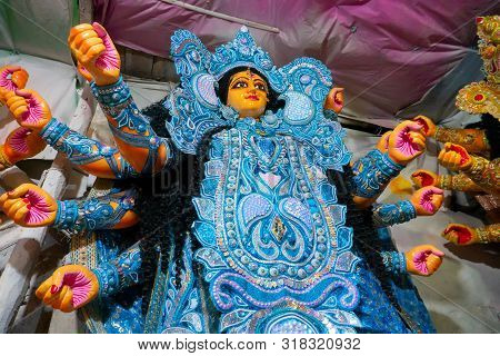 Clay Idol Of Goddess Durga