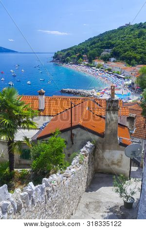 Panorama View Of Moscenisca Draga In Croatia