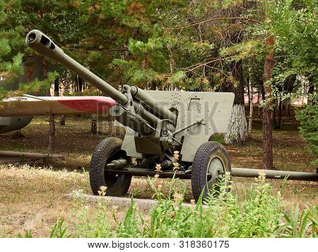 World War Ii Soviet Anti-tank Gun Zis-3 Among The Trees