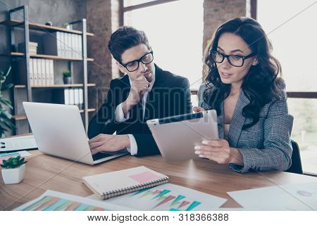 Photo Of Guessing Thinking Business People Intending To Find Most Appropriate Way Of Overcoming Cris