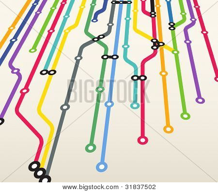 Abstrakt färgbakgrund metro system