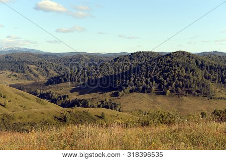 Russia.western Siberia. The Foothills Of The Altai Mountains