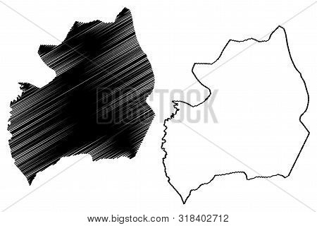 Bubanza Province (republic Of Burundi, Provinces Of Burundi, Western Region) Map Vector Illustration