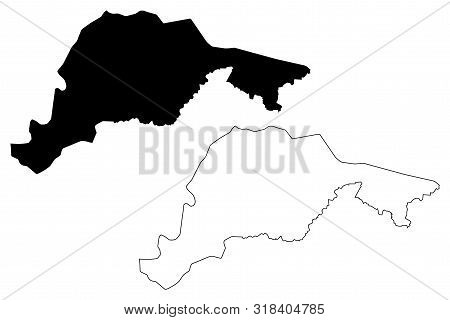 El Paraiso Department (republic Of Honduras, Departments Of Honduras) Map Vector Illustration, Scrib