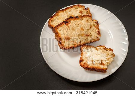 Barmbrack Or Bairin Breac Is A Traditional Irish Sweet Yeast Bread With Grapes And Raisins, Often Ea