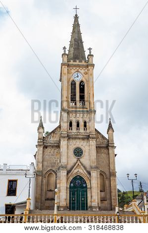 Our Lady Of Chiquinquira Church Of Turmeque City In Colombia Built On 1580