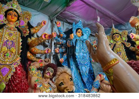 Clay Idol Of Goddess Durga