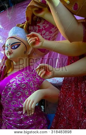 Clay Idol Of Goddess Durga