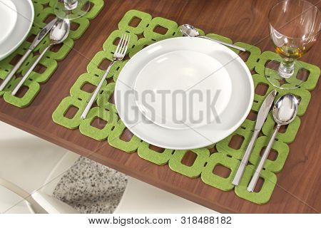 Table Served For Romantic Dinner, Fashion Food
