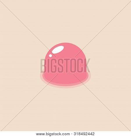 Pimple Isolated. Acne. Whelk Vector Illustration. Skin