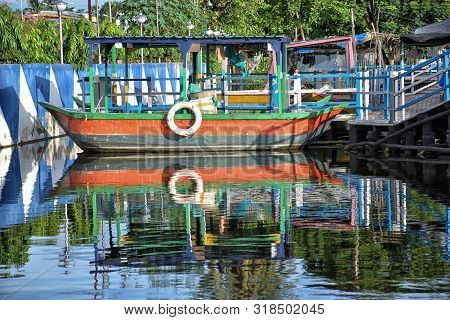 Kolkata, India-july 27,2019: Floating Market In Kolkata- The First In Bengal Opened Up This January.