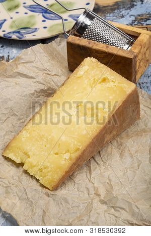 Cheese Collection, Aged Maniva Cheese From Alpine Valleys Near Mount Maniva, North Italy