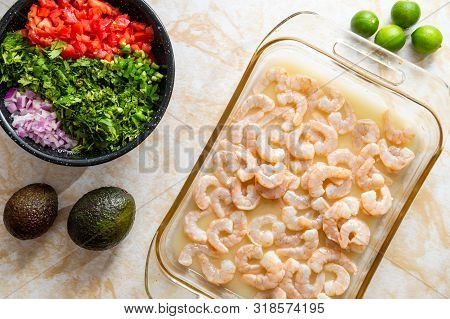 Ingredients For Cooking Shrimp Ceviche