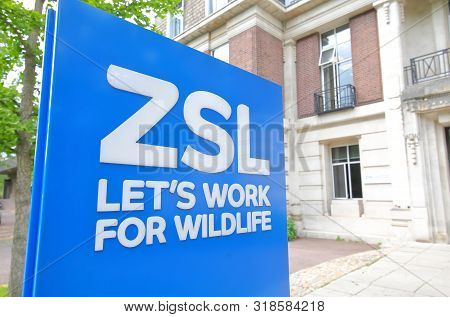 London England - June 3, 2019: Zsl Zoological Society Of London Office London Uk