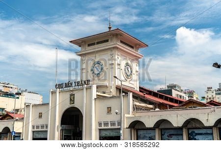 Saigon, Vietnam - July 23, 2019 - Ben Thanh Market, An Important Symbol Of Ho Chi Minh City