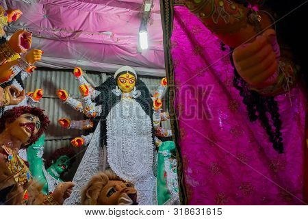 Clay Idol Of Goddess Durga
