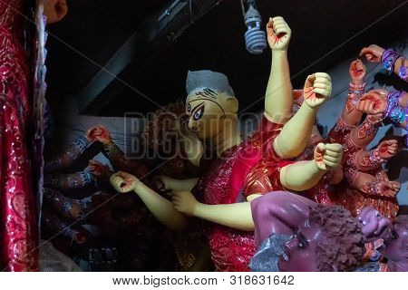 Clay Idol Of Goddess Durga