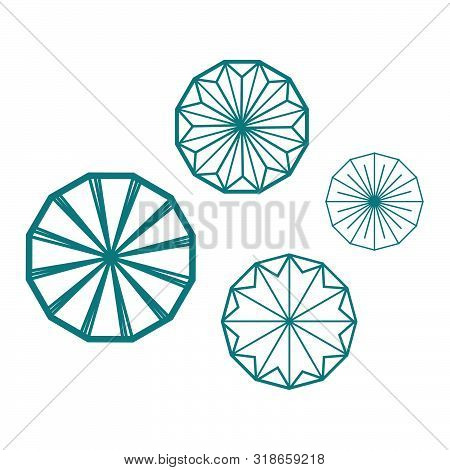 Geometric Round Shape Rings Abstract Circle Logo Vector Design Graphic Element