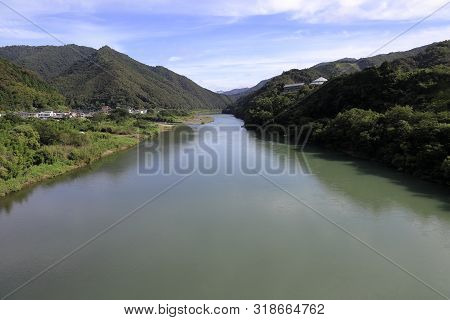 Shimanto River In Shimanto City, Kochi, Japan