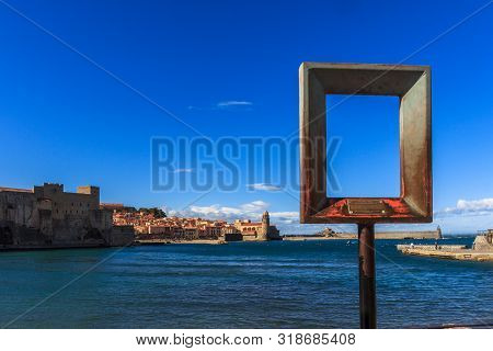 View Of The Harbor And The Church Of Colliure, Southern France
